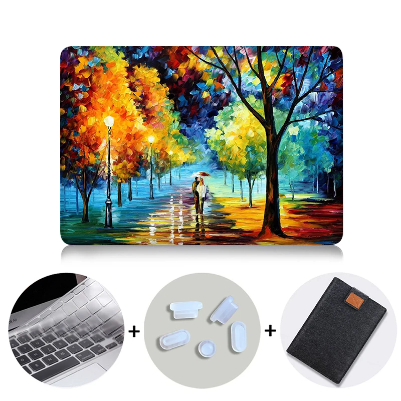 Природа Масляной Живописи Прозрачный Кристалл Для Apple Mac Macbook Pro 15 Крышка случая Macbook Pro 13 15 Дюймов С Retina Display A1502 - Цвет: MB18