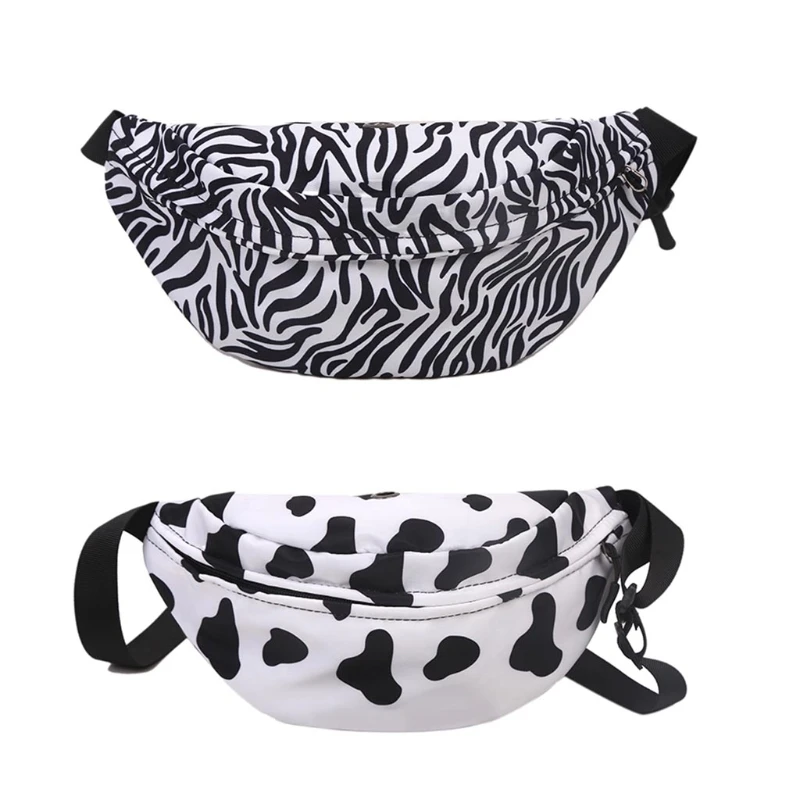 

Fashion Cows Print Waist Pack Fanny Pack for Women Girls Small Adjustable Belt G5AE