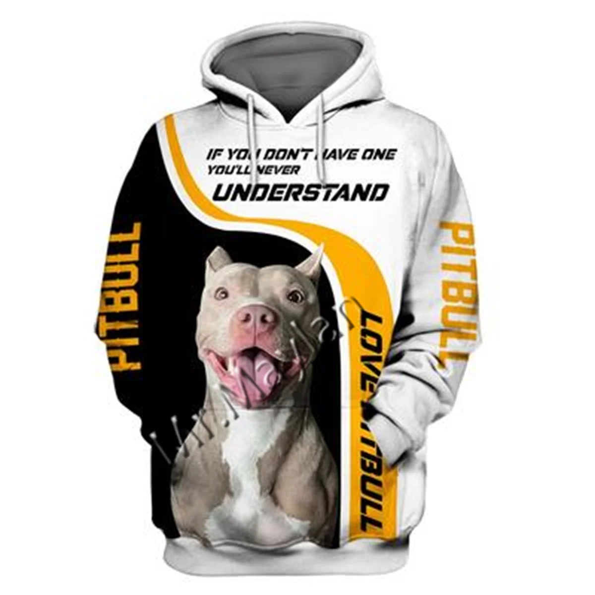 

2021 Fashion Animal Pit Bull 3D Printed Hoodie Men Women Casual Pet Dog Designs Hooded Oversized Hooded Coat Drop Shipping WQ-25