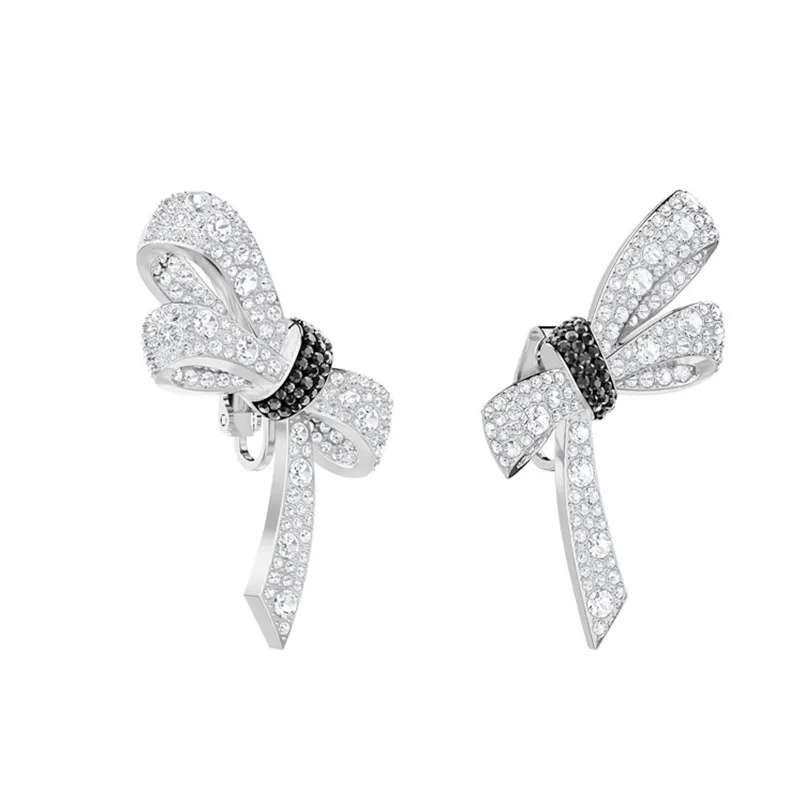 

SWA 2019 New MADEMOISELLE Butterfly Stud Earrings Romantic Fashion Crystal Jewelry Gifts Female