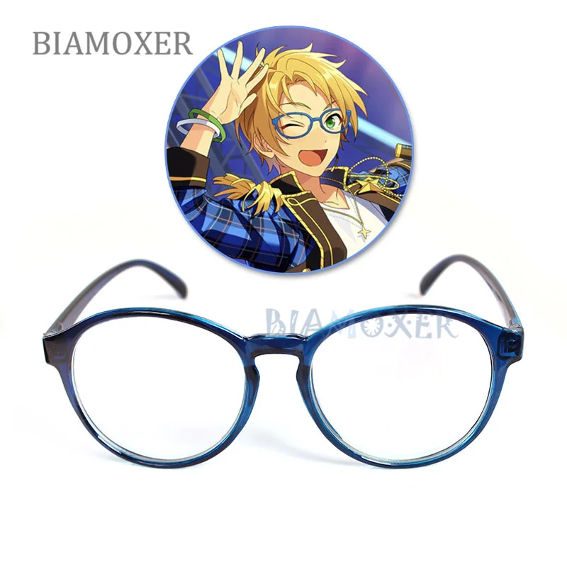 

Yuuki Makoto Cosplay Glasses Ensemble Stars Trickstar Blue Eyeglasses Eyewear Eye Glasses