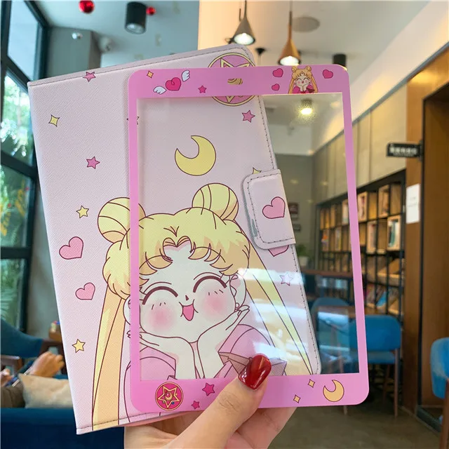 Чехол для планшета с мультяшным рисунком iPad Mini4/Mini5 7 9 дюйма закаленное стекло