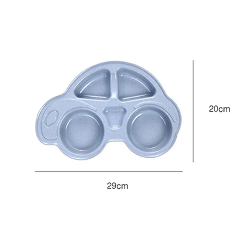 

Storage Tray Toddler Dinnerware Baby Cartoon Dishes Kids Food Plates Tableware Car Shape Service Plate