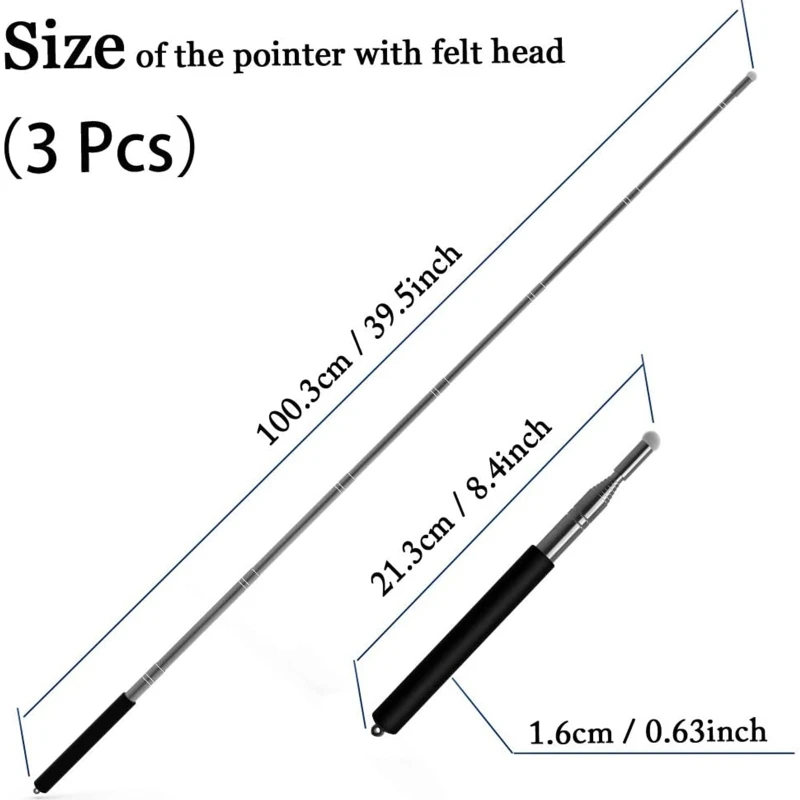 Телескопическая указка для учителя 4 шт. классной электронной доски