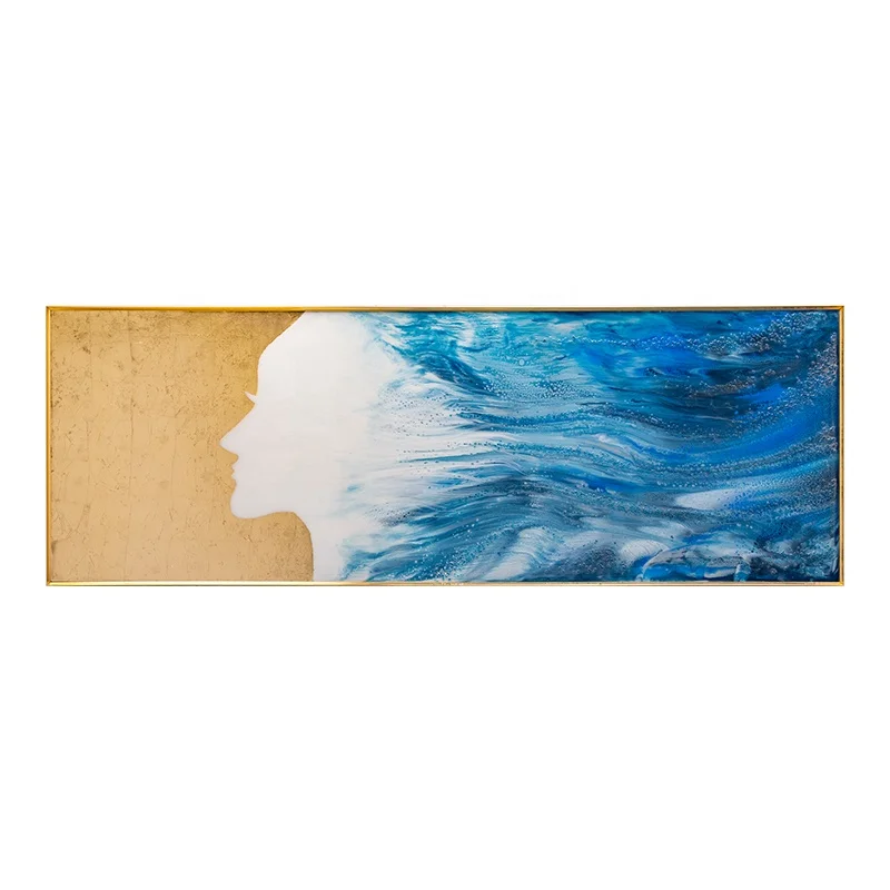 

Handmade Canvas Artworks Faces Abstract Ocean Art Wall Decor Modern Painting