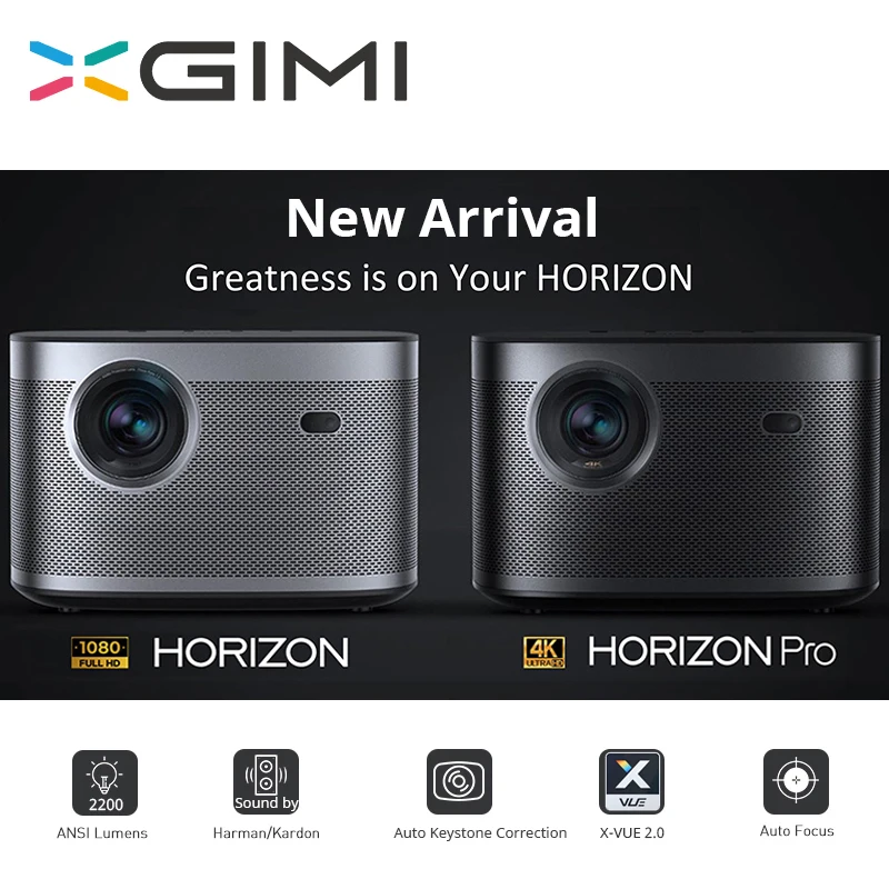 Новейшая модель XGIMI Screenles ТВ HORIZON Pro 4K UHD проектор 1080P HD 3D видео глобальная версия