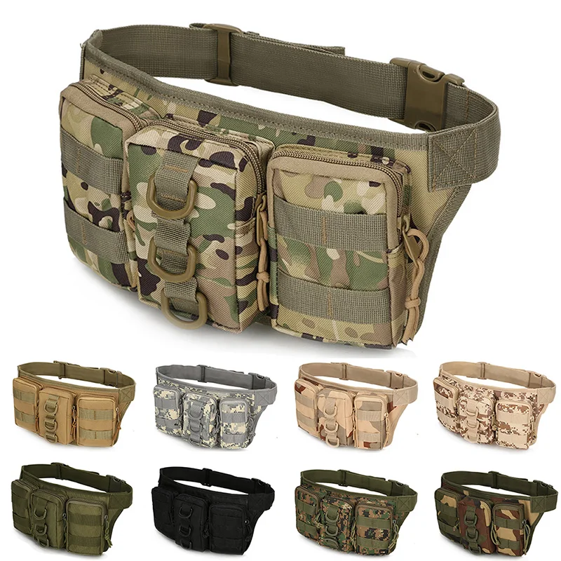 

WolFAce Waterproof Military Men Tactical Waist Bag Outdoor Sports Hiking Hunting Riding Army Pouch Bags Climbing Belt Bag 2020