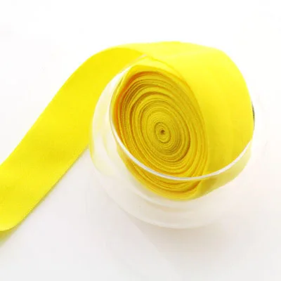 yellow 10 метров Meetee многоцветная эластичная тесьма лента бинт эластичный пояс для DIY шитье нижнее белье сумки аксессуары для одежды - Цвет: yellow
