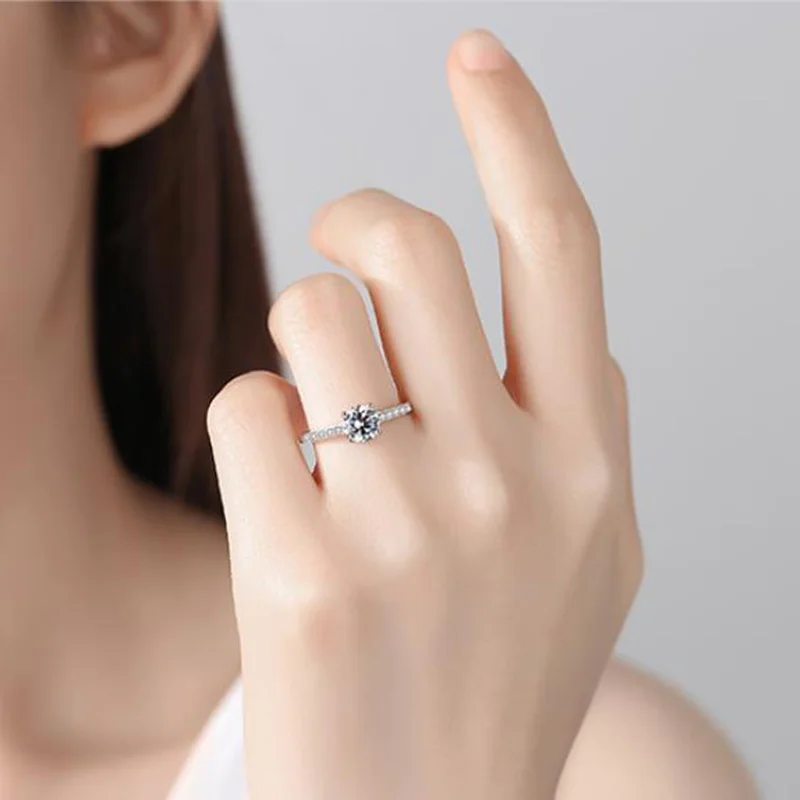 Роскошные ювелирные изделия из серебра 925 пробы с блестящими бриллиантами