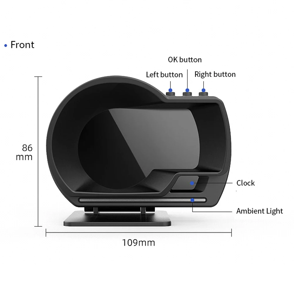 

Car OBD GPS Head-up Display Speedometer Digital Meter Alarm Speed Gauge Dual System Smart Gauge AP-6 HUD Computer Stopwatch