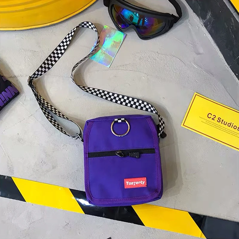 Женская Холщовая Сумка в гонконгском стиле маленькая сумка контрастных цветов