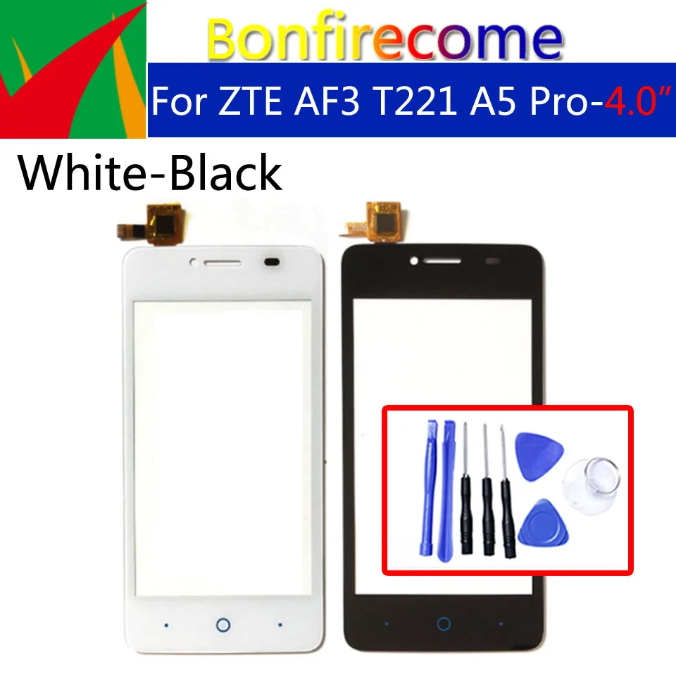 

For ZTE Blade AF3 T221 A5 Pro Touch Screen Panel Digitizer Sensor Front Glass Outer Touchscreen Replacement 4.0 inch