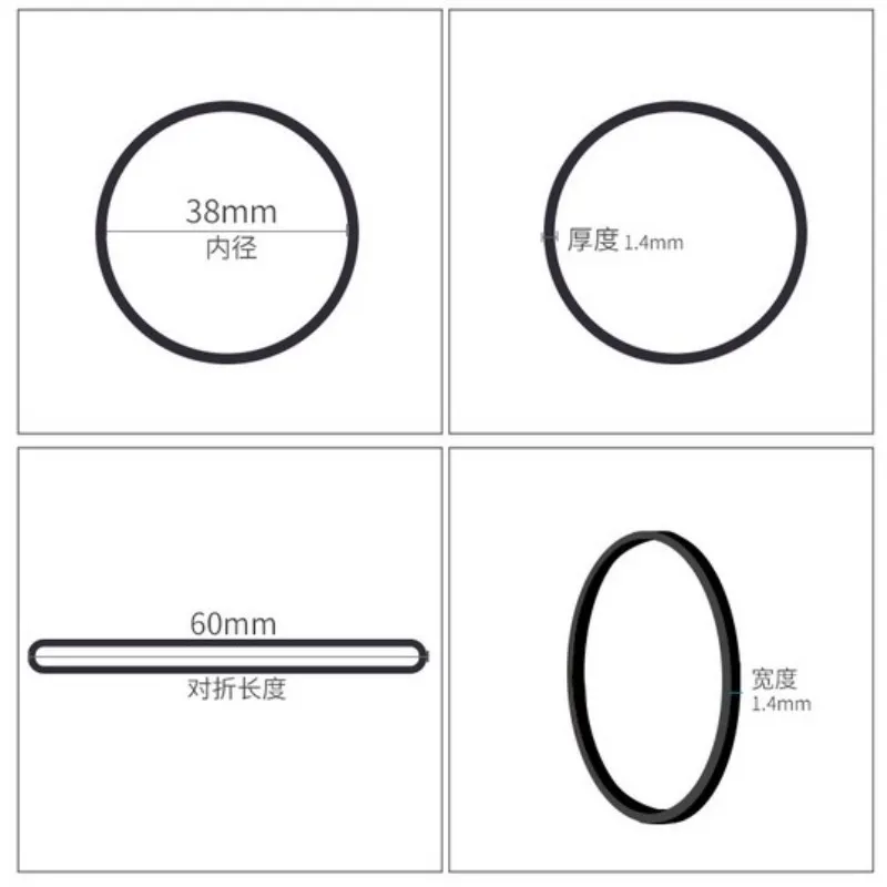 38mm Black Rubber Band School Office High Quality Tying Gadgets Strong Elastic Rubber Bands Natural Rubber Product