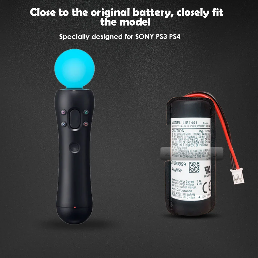 NEW 3.7V 1380mAh LIS1441 LIP1450 Lithium Rechargeable Battery for Sony PS3 PS4 PlayStation Move Motion Controller Game machine | Игрушки и