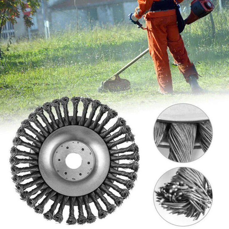 Weed Grass Trimmer Blade Break Proof Wired Round Edge Steel Cutter Machine Accessories For Garden Lawn | Дом и сад