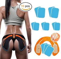 10pcs gel pads for ems abdominal abs trainer weight loss hip muscle stimulator exerciser replacement massager gel patch hot sale