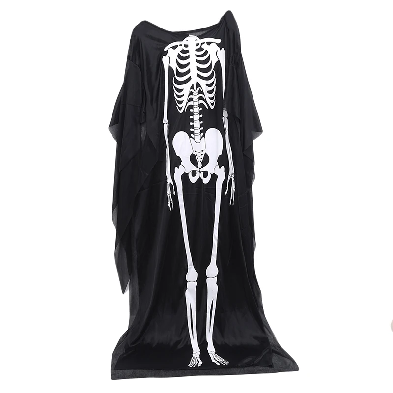 

Ghost Skeleton Costume Scary Halloween Costumes Kids Adult Robe Horror Vampire Zombie Skull Children Robe Devil Halloween Dress