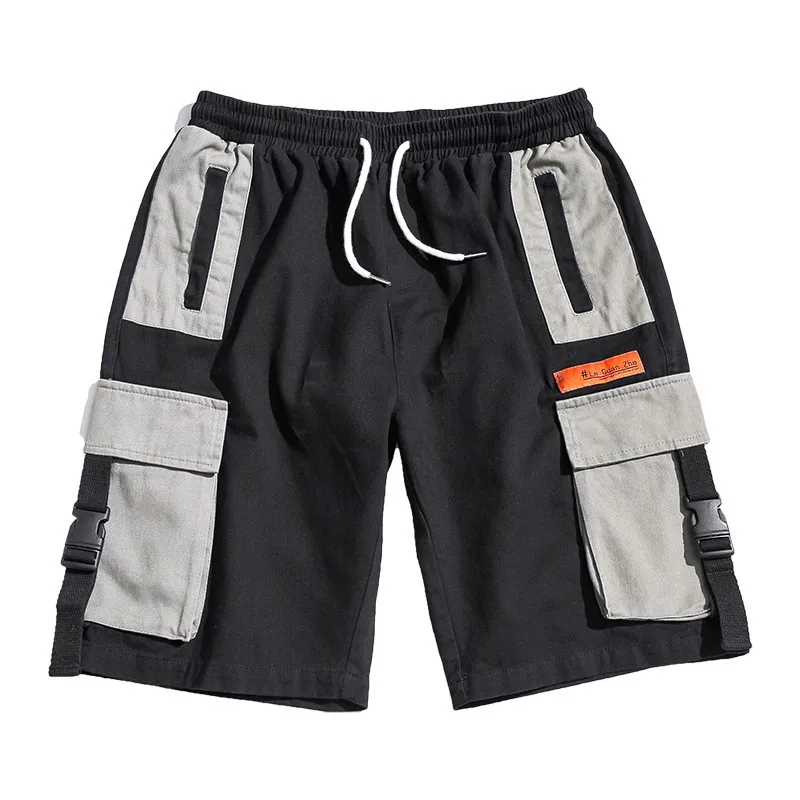 

BOLUBAO 2021 Casual Summer Men Multi-Pockets Drawstring Baggy Cargo Shorts Pants