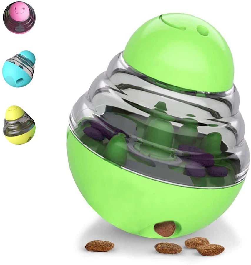 

Dog Food Dispenser Ball Toy, Interactive Puzzle Treat Ball,Slow Feeder Pet Food Treat Ball,Tumbler Design Iq Ball for Puppy