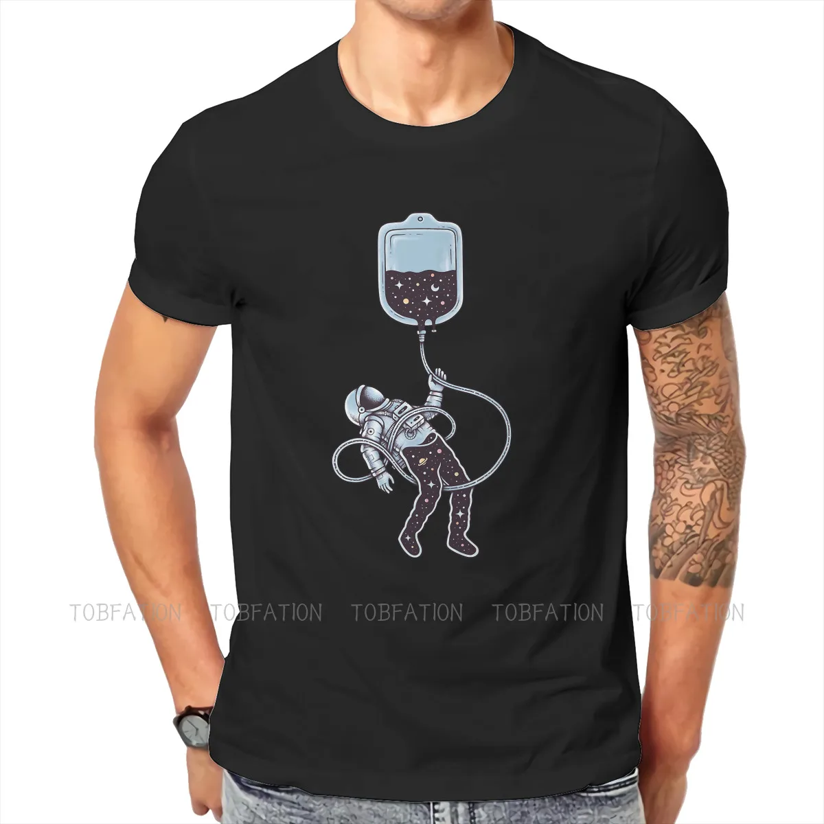 

Galaxy Cool Natural Fashion Creative Art Cartoon I Need More Space T Shirt Grunge Summer Big size Men's Tees O-Neck TShirt