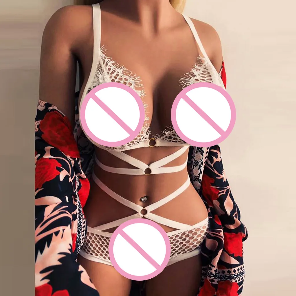 

Womens Transparent Lace Lingerie Sexy Hot Erotic Babydoll G-string Ruffles Dress Ladies Underwear Nightwear Ropa Erotica Mujer