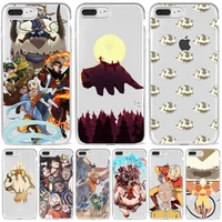 anime avatar the last airbender phone case transparent soft for iphone 5 s c se 6 6s 7 8 11 12 13 plus mini x xs xr pro max