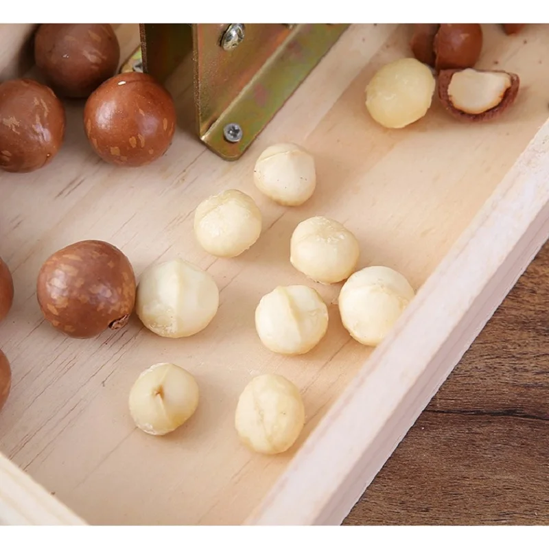 Manual Macadamia Nut Opener Cracker Machine Walnut Nutcracker Sheller Tool Opening Kitchen Accessories | Бытовая техника