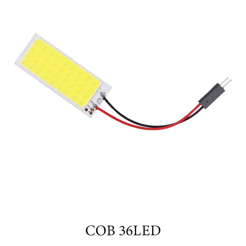 36 LED White W5W светодиодный T10 C5W BA9S H21W 24 36 48SMD Автомобильный светодиодный автомобиль Панель лампы авто Интерьер Чтение лампа светильник купол с фестонами светильник AC/DC 12V - Испускаемый цвет: 36 LED White