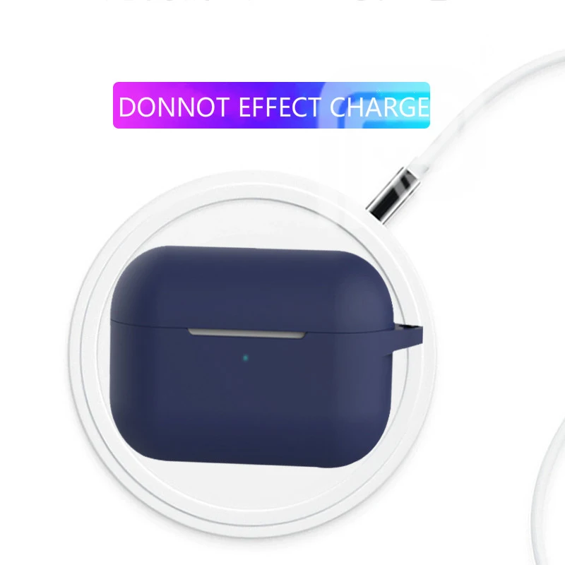 Мягкий силиконовый чехол для Apple AirPods Pro наушников беспроводной защитный Air Pods с