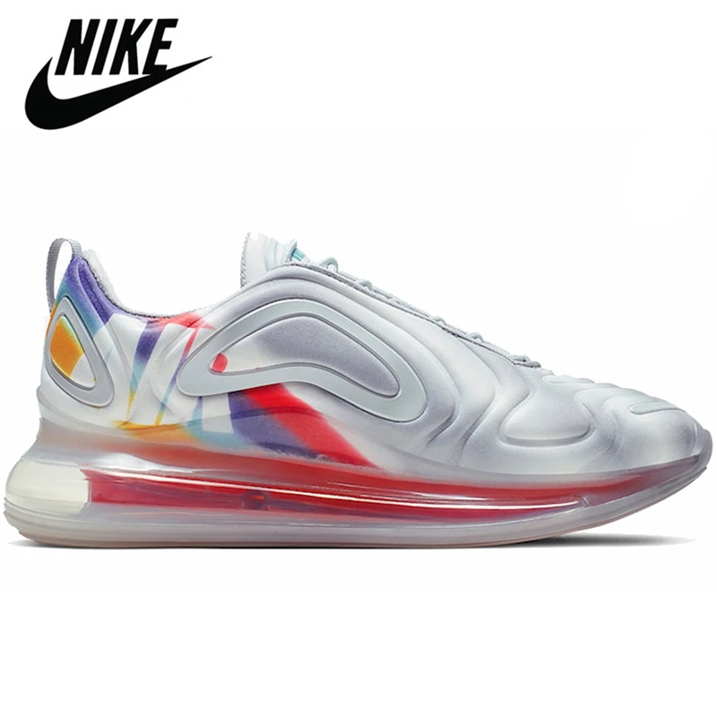 

Nike Air Max 720 Shoes for Men and Women, Outdoor Running Shoes, Platinum Metallic Color Pride, Original Sneakers