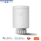 Привод радиатора FrankEver Smart, программируемый термостатический клапан радиатора, управление голосом через приложение, работает с Alexa Tuya ZigBee3.0