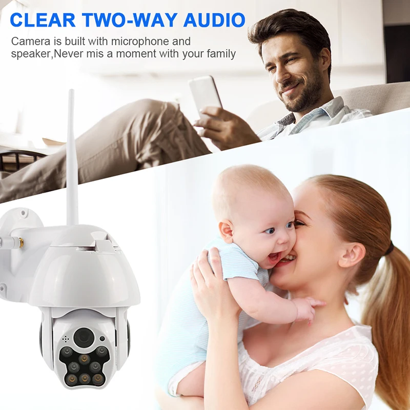 Wifi наружная PTZ ip камера 1080P скоростная купольная CCTV безопасности wifi Внешняя ИК