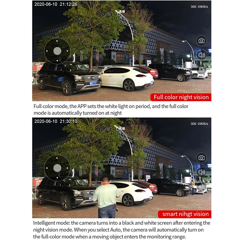 

1080P Wireless WIFI Camera Outdoor HD AI Night Vision Waterproof CCTV Camera IP Camera Home Security