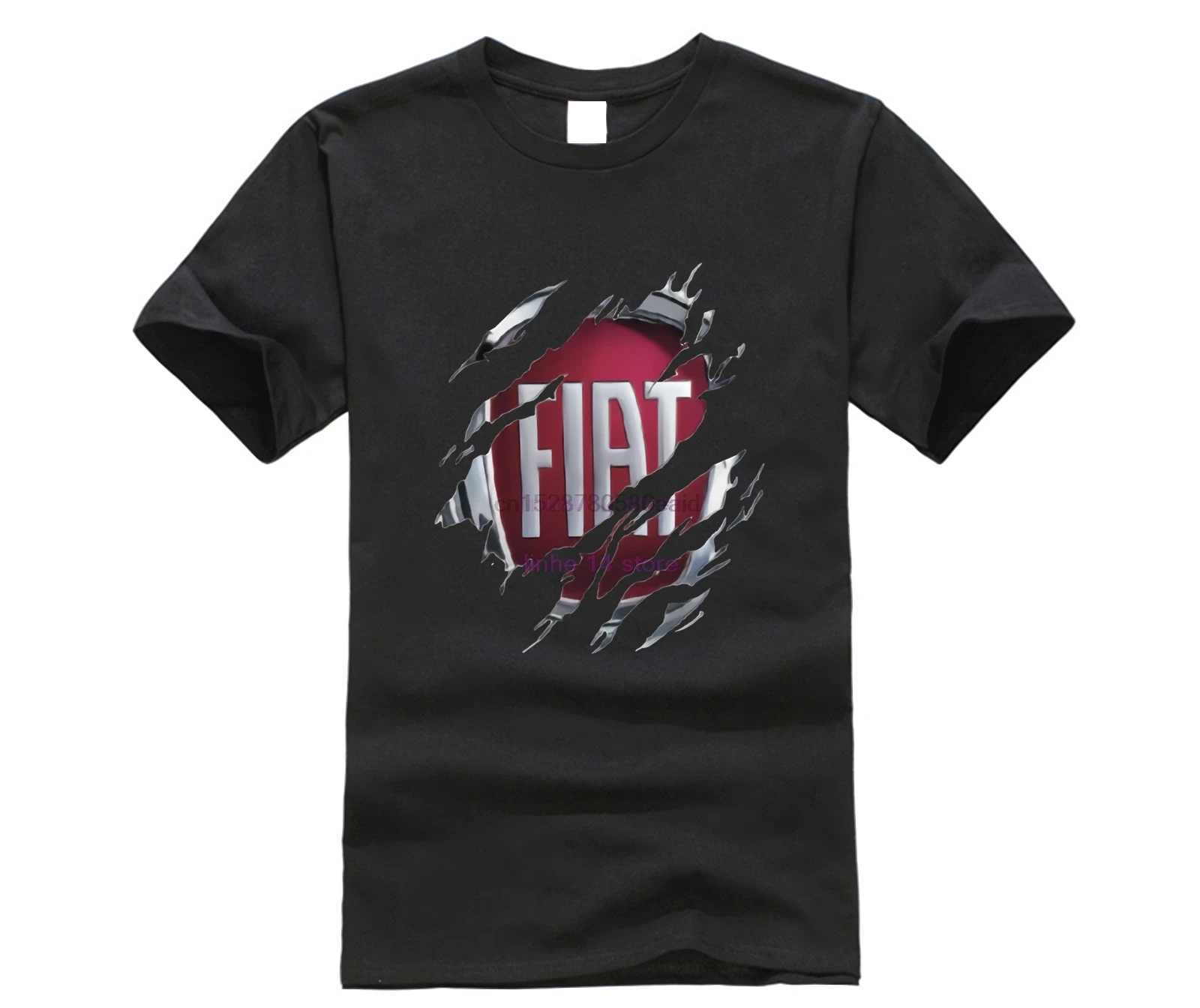 T-Shirt no fruit of loom uomo LOGO FIAT DUCATO PUNTO PANDA THE HAPPINESS 2019 New Short Sleeve Men Pop Cotton Man Tee | Мужская одежда