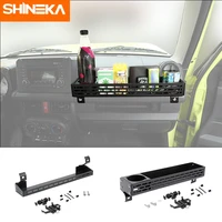 shineka car copilot armrest handle storage box mobile phone holder aluminum alloy accessories for suzuki jimny 2019 2020 2021