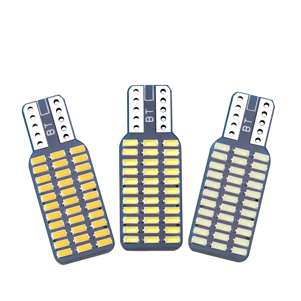 

Светодиодные лампы T10 192 194 168 W5W 3014 33SMD, автомобильные задние фонари, купольная лампа, белый Canbus без ошибок, автомобильные аксессуары, супер яр...