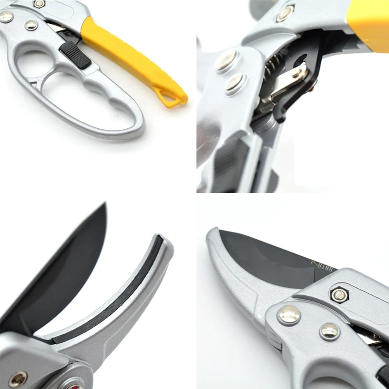 

Professional Ratchet Anvil Pruning Shears Ratcheting Mechanism Anvil Groove Design Reinforced Design Handle Garden Shear