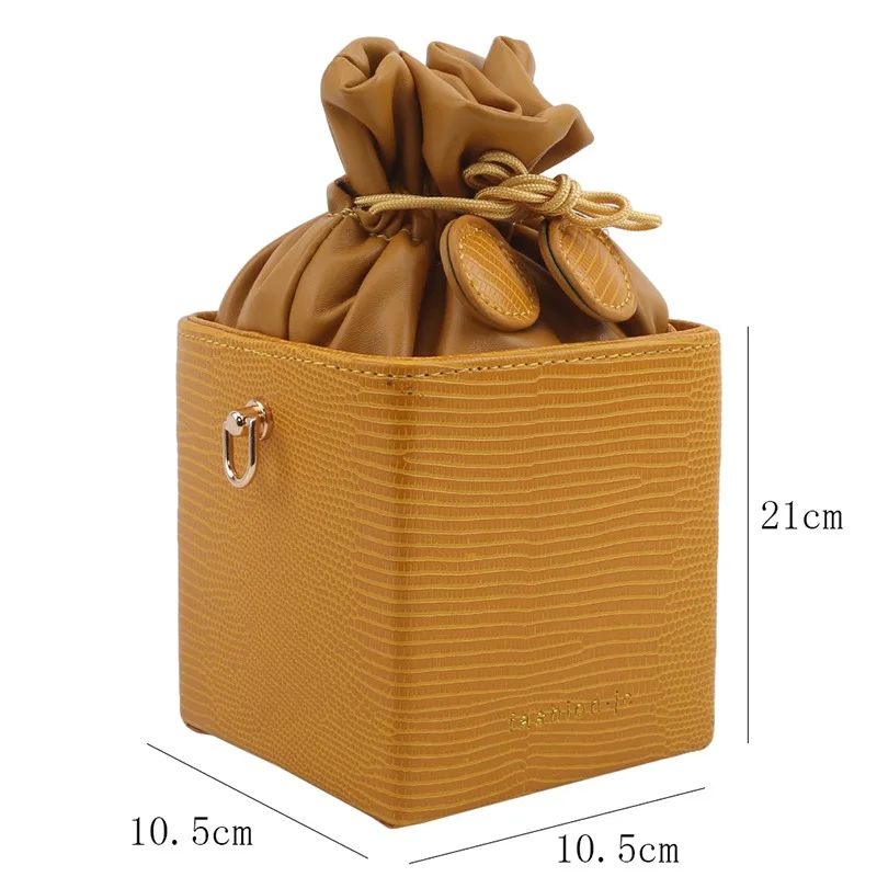 

Cute Gift Box Single Shoulder Bag Girl Handbags Female Crossbody Bucket 2021 New Fashion Small Handbag