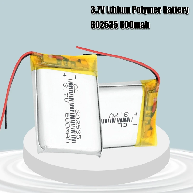 3 7 V 600mAh 602535 литий полимерный ионный аккумулятор Lipo ячейки для автомобиля DVR