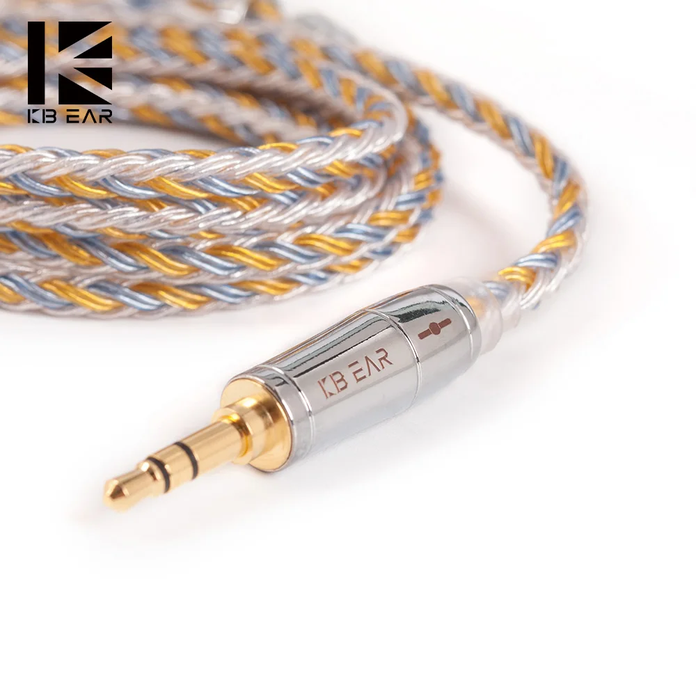 2019 KBEAR 16 core посеребренный кабель 2 5/3 5/4 4 мм для наушников ZS10 Pro ZSN PRO ZST CCA C12 BA5