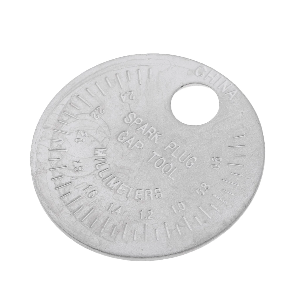 

Свеча зажигания, круговая Свеча зажигания монетного типа от 0,5 до 2,4 мм, датчик свечи зажигания мотоцикла, инструмент производительности све...