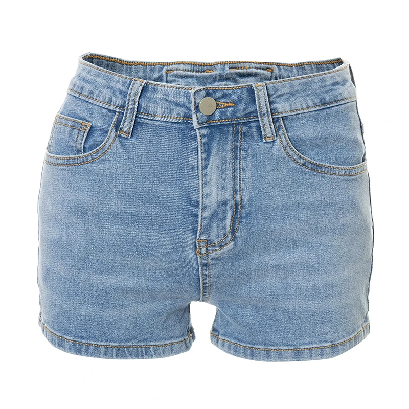 

Cutenova Mid Waist Bandage Denim Short Trousers Street Shot Sexy Straight Pants Women Retro Style Female Trousers Super Spicy