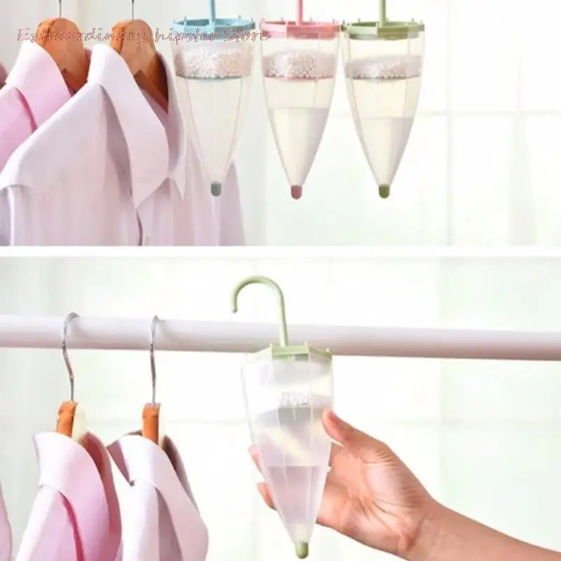 

Umbrella Shaped Hanging Desiccant Bag Moisture Box Replaceable Dehumidifier