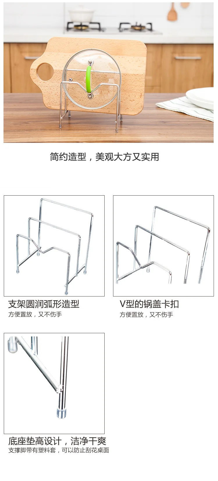 

Stainless Steel Multifunction Durable Table Storage Rack Shelf Kitchen Shelf Organizer Cuisine Rangement Shelf Industrial EC50SN