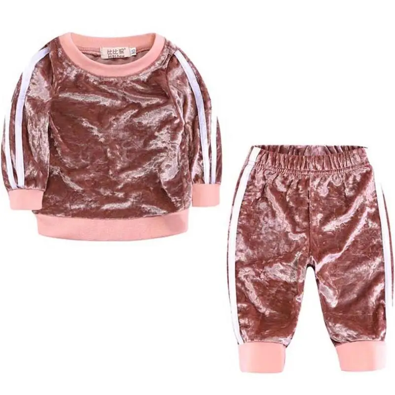 Детский костюм новый весенне-осенний Бархатный комплект Европейский и