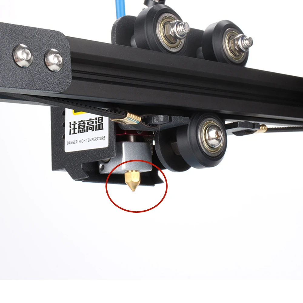 

5/10pcs 3D Printer Brass Nozzle Size 0.2/0.3/0.4/0.5mm Extruder Print Head Nozzle Fit 1.75MM 3MM MK8 Makerbot For V6 CR10 Ender3