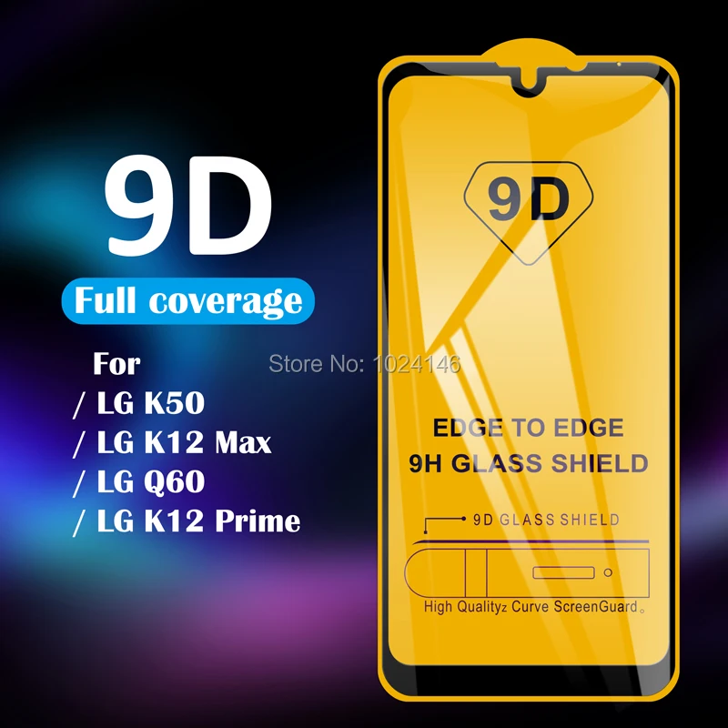 For LG K50 / K12 Max K12Max / Q60 / K12 Prime K12Prime 5D 6D 9D Full Cover Tempered Glass Screen Protector Protective Film Guard