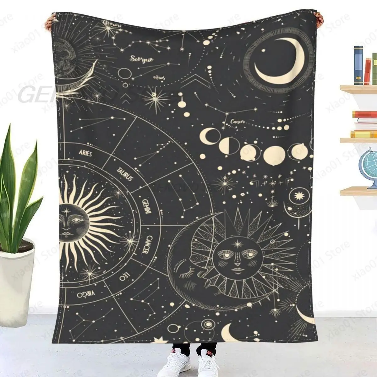 

Astrologie Decke Sherpa Decke Bettwäsche weiche Decken