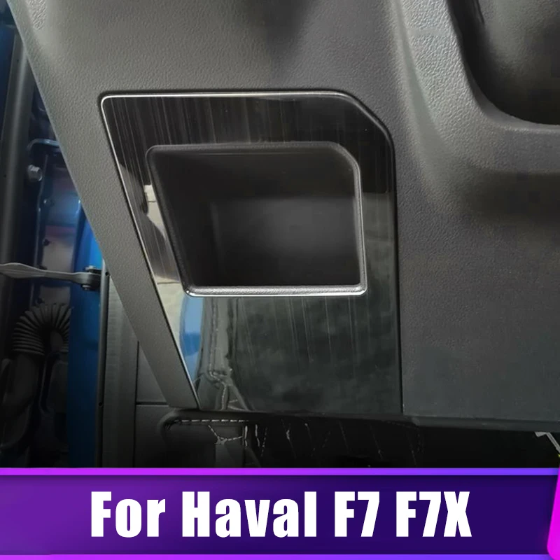 

Боковой ящик для хранения для автомобиля Haval F7 F7X 2019 2020 2021 декоративная отделка рамка из нержавеющей стали аксессуары для интерьера