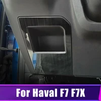 for haval f7 f7x 2019 2020 2021 car driver side storage box decoration trim cover frame stainless steel interior accessories